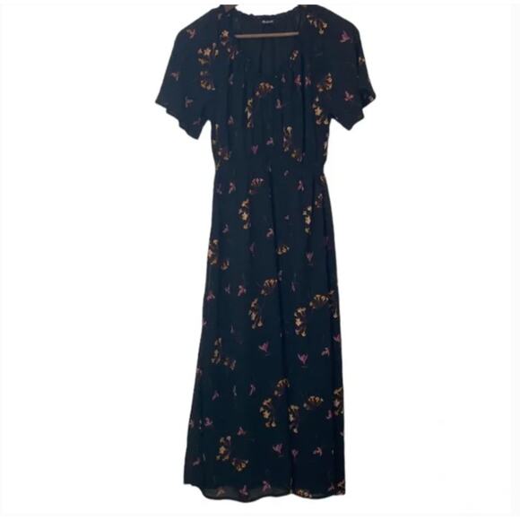 MADEWELL Floral V-Neck Dolman Sleeve Midi Dress - Picture 4 of 4